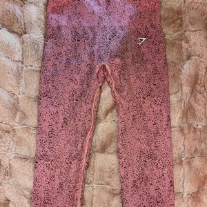 Pink freckled gymshark leggings